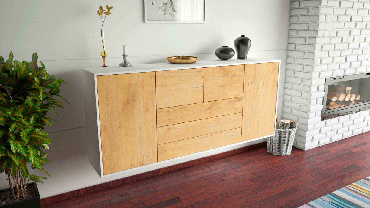 Sideboard Metairie, Eiche, hängend (180x79x35cm)