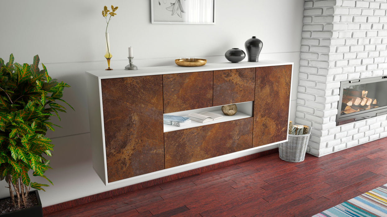 Sideboard Warren, Rost, hängend (180x79x35cm)