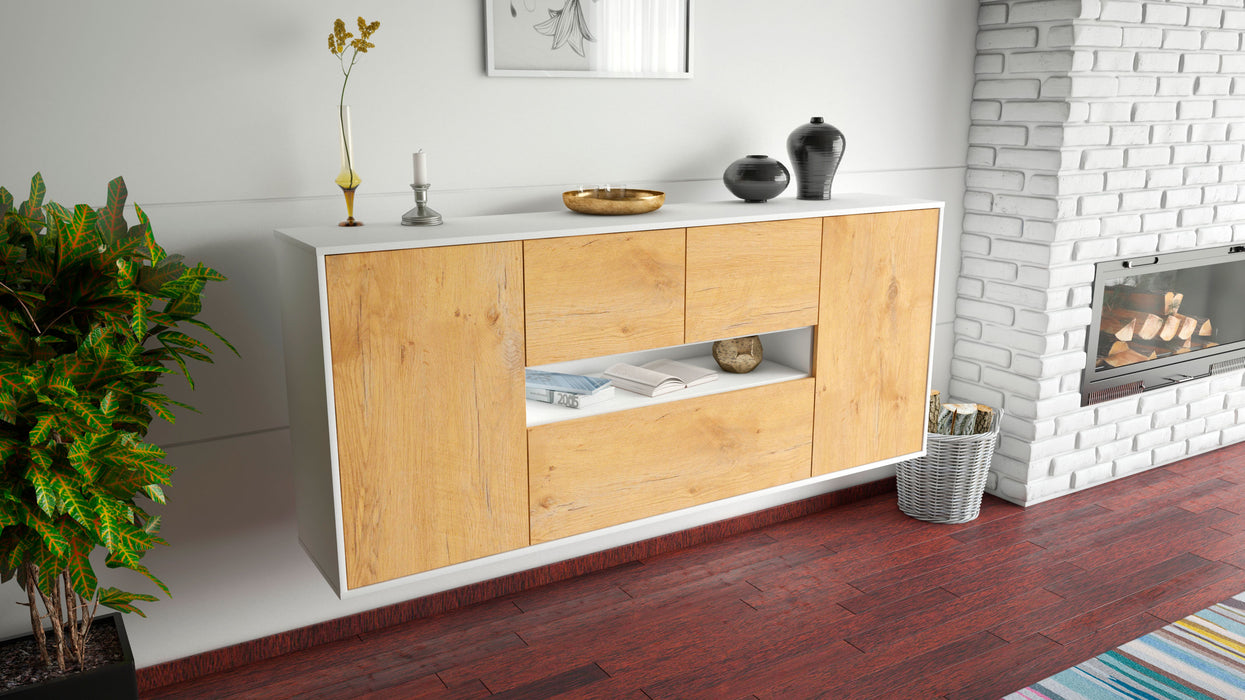 Sideboard Warren, Eiche, hängend (180x79x35cm)