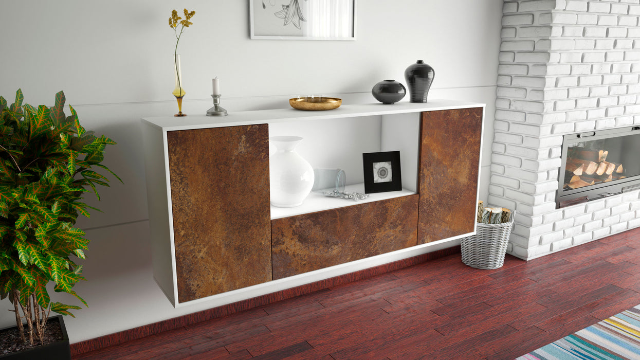 Sideboard Fort Collins, Rost, hängend (180x79x35cm)