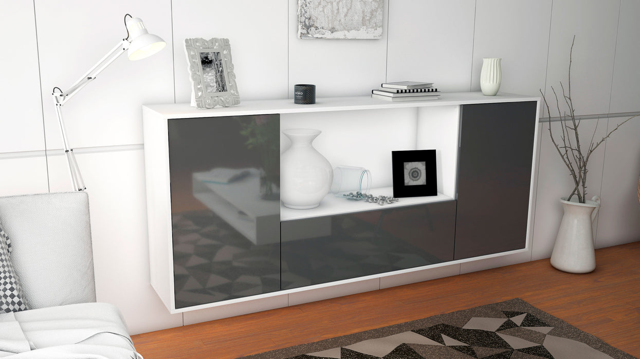 Sideboard Fort Collins, Grau, hängend (180x79x35cm)