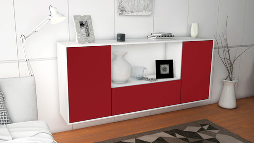 Sideboard Fort Collins, Bordeaux, hängend (180x79x35cm)