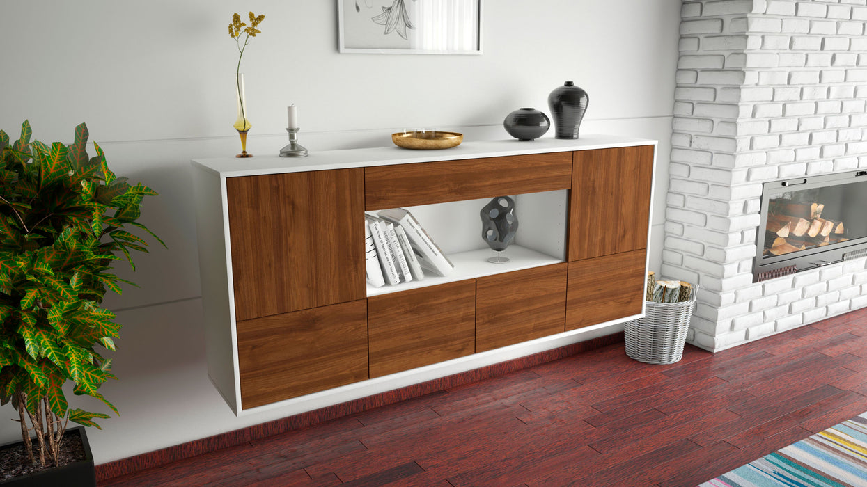 Sideboard Fullerton, Walnuss, hängend (180x79x35cm)