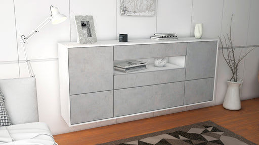 Sideboard Savannah, Beton, hängend (180x79x35cm)