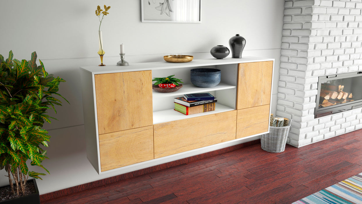 Sideboard Sterling Heights, Eiche, hängend (180x79x35cm)