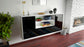 Sideboard Sterling Heights, Schwarz, hängend (180x79x35cm)