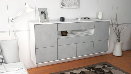 Sideboard McAllen, Beton, hängend (180x79x35cm)