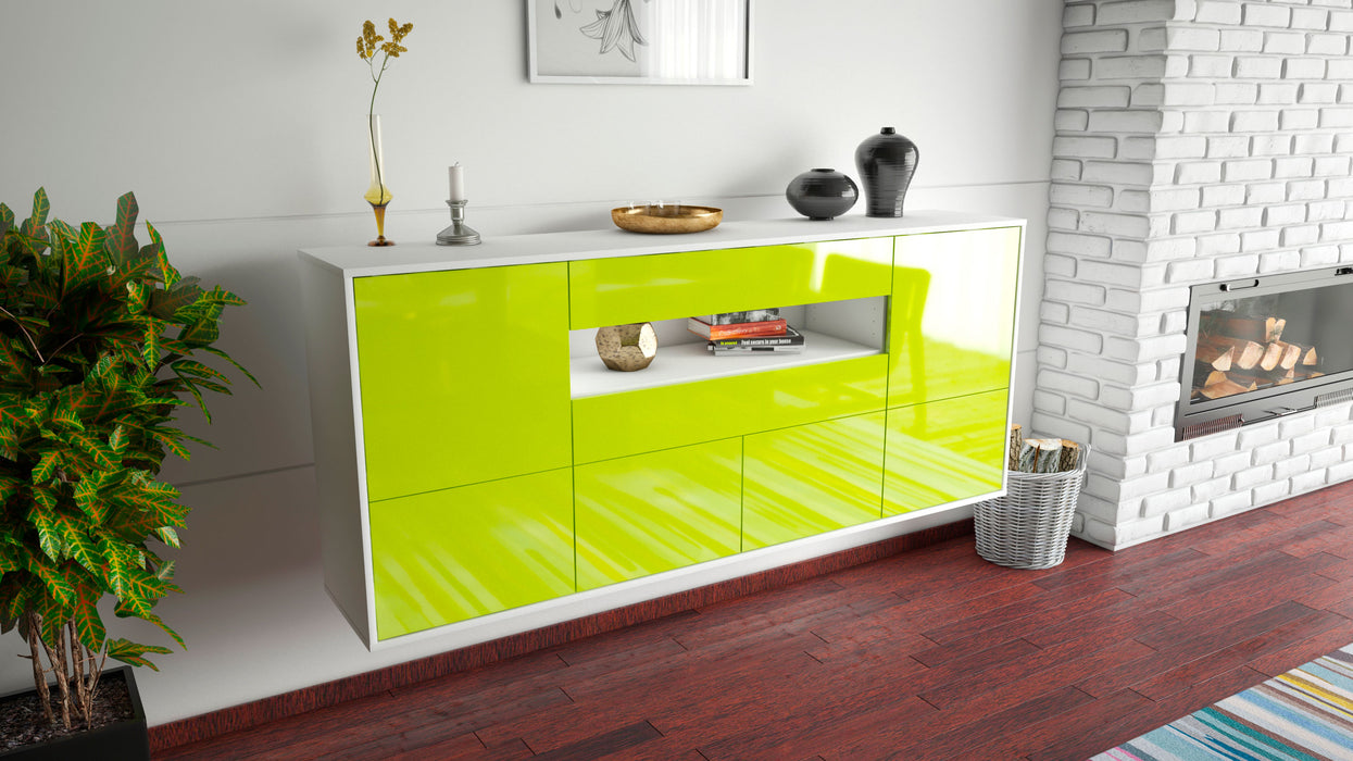 Sideboard McAllen, Grün, hängend (180x79x35cm)