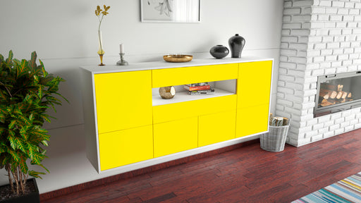 Sideboard McAllen, Gelb, hängend (180x79x35cm)