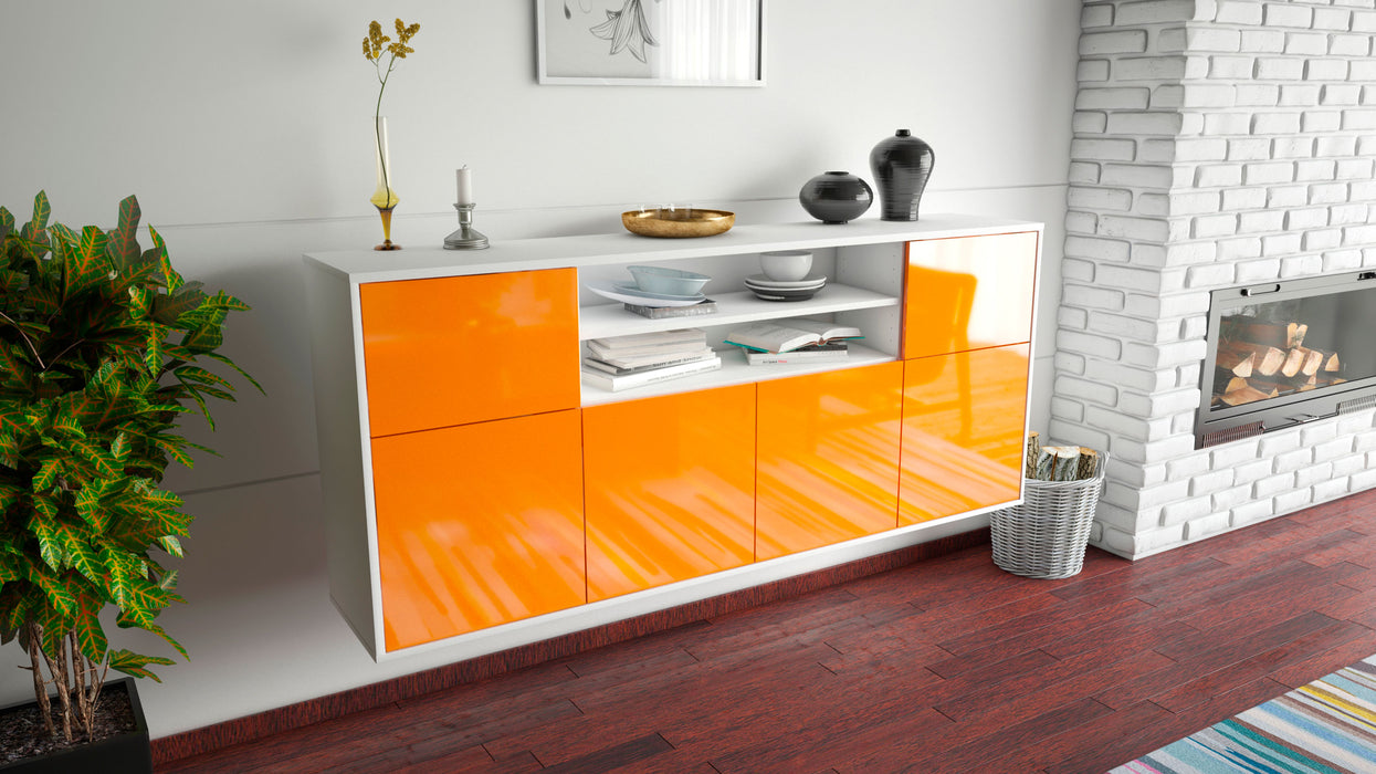 Sideboard Cedar Rapids, Orange, hängend (180x79x35cm)