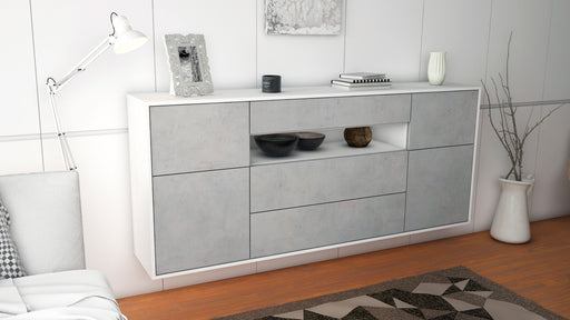 Sideboard Elizabeth, Beton, hängend (180x79x35cm)