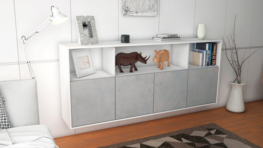 Sideboard Columbia, Beton, hängend (180x79x35cm)