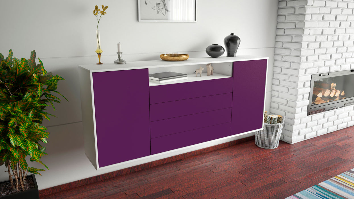 Sideboard New Haven, Lila, hängend (180x79x35cm)