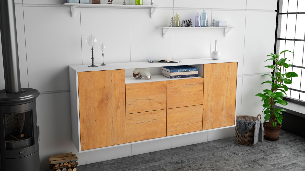 Sideboard Carrollton, Eiche, hängend (180x79x35cm)