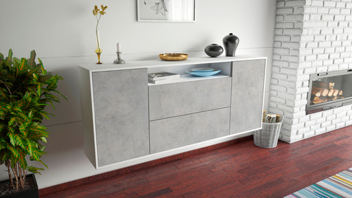 Sideboard Thousand Oaks, Beton, hängend (180x79x35cm)