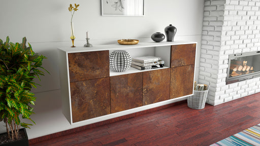 Sideboard West Valley City, Rost, hängend (180x79x35cm)