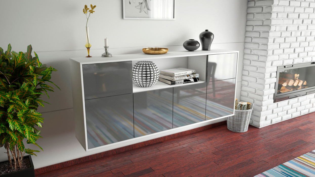 Sideboard West Valley City, Grau, hängend (180x79x35cm)