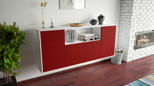 Sideboard West Valley City, Bordeaux, hängend (180x79x35cm)