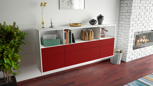 Sideboard Cary, Bordeaux, hängend (180x79x35cm)