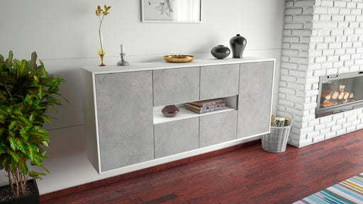 Sideboard Stamford, Beton, hängend (180x79x35cm)