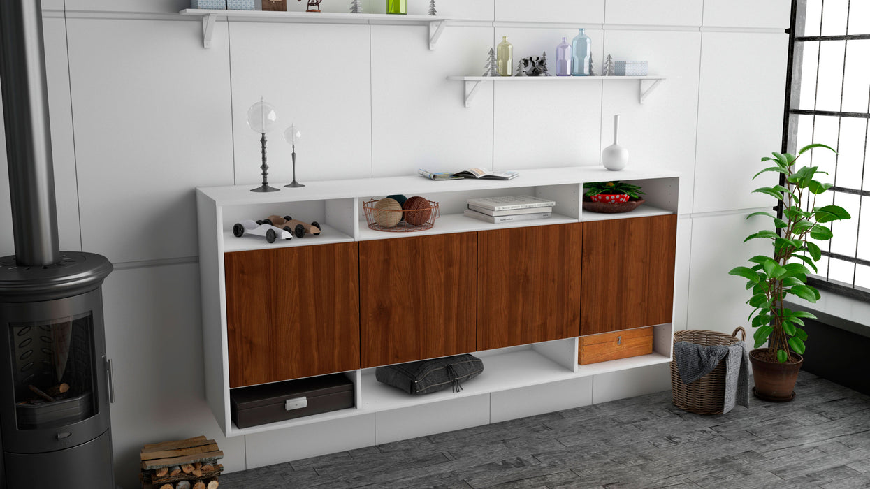 Sideboard Provo, Walnuss, hängend (180x79x35cm)