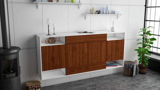 Sideboard Evansville, Walnuss, hängend (180x79x35cm)