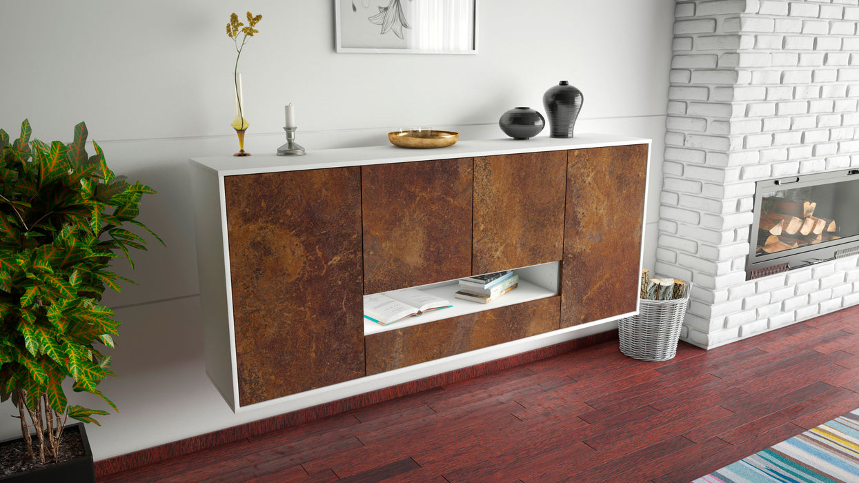 Sideboard Abilene, Rost, hängend (180x79x35cm)