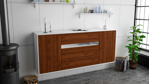 Sideboard McKinney, Walnuss, hängend (180x79x35cm)