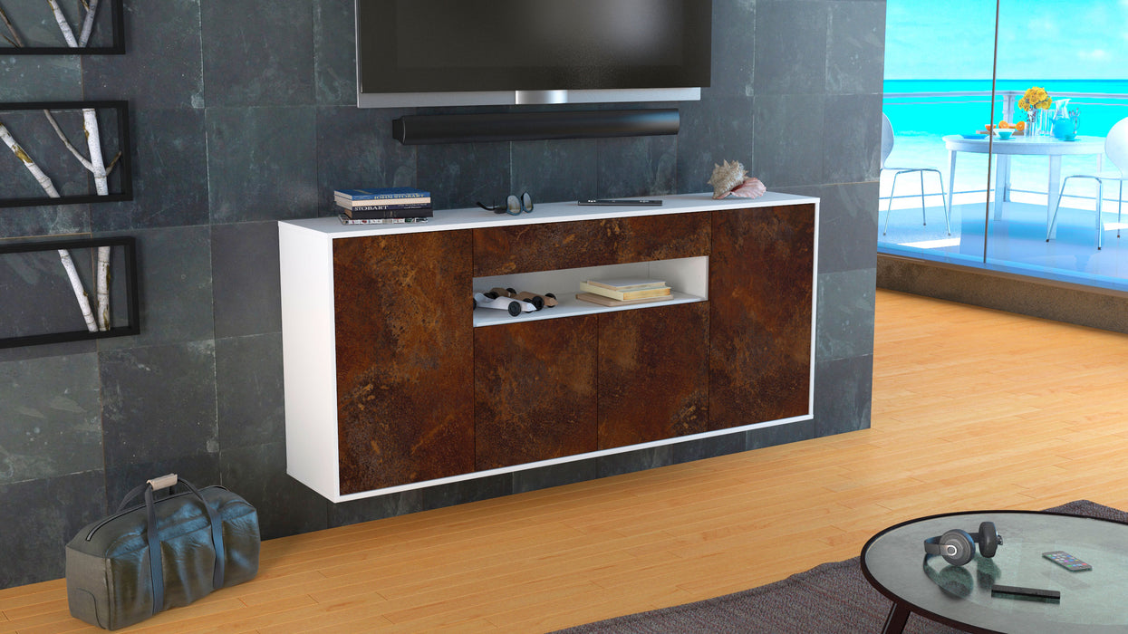 Sideboard Lansing, Rost, hängend (180x79x35cm)