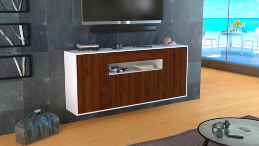 Sideboard Lansing, Walnuss, hängend (180x79x35cm)