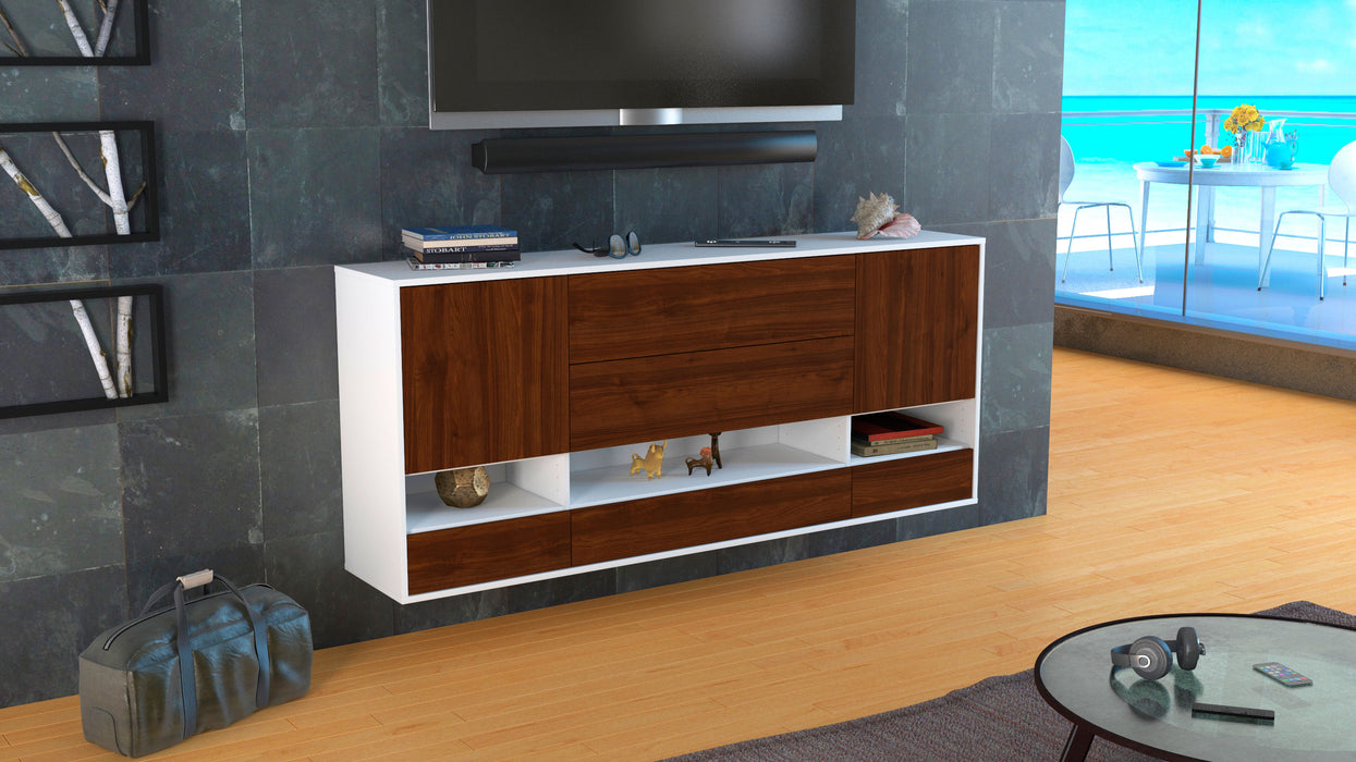 Sideboard Lafayette, Walnuss, hängend (180x79x35cm)