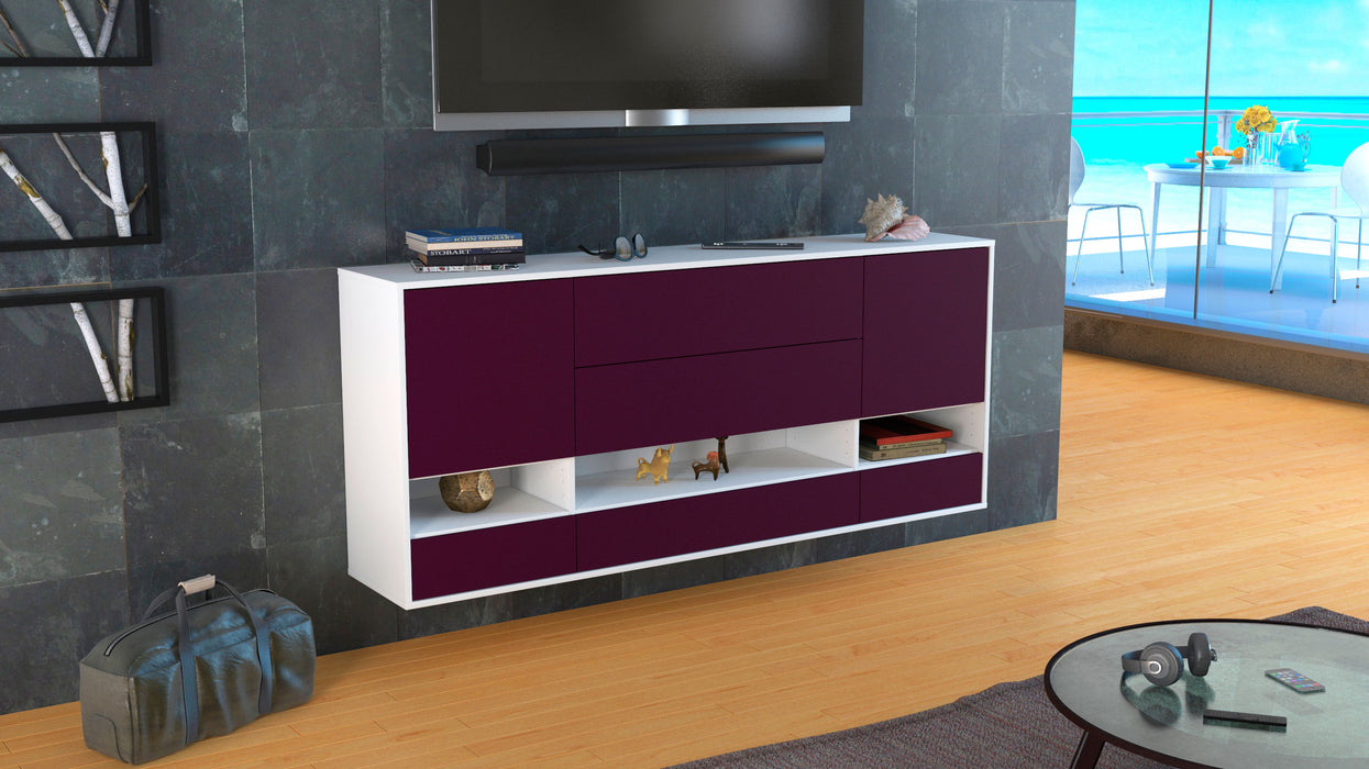 Sideboard Lafayette, Lila, hängend (180x79x35cm)