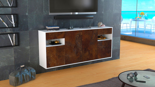 Sideboard Killeen, Rost, hängend (180x79x35cm)