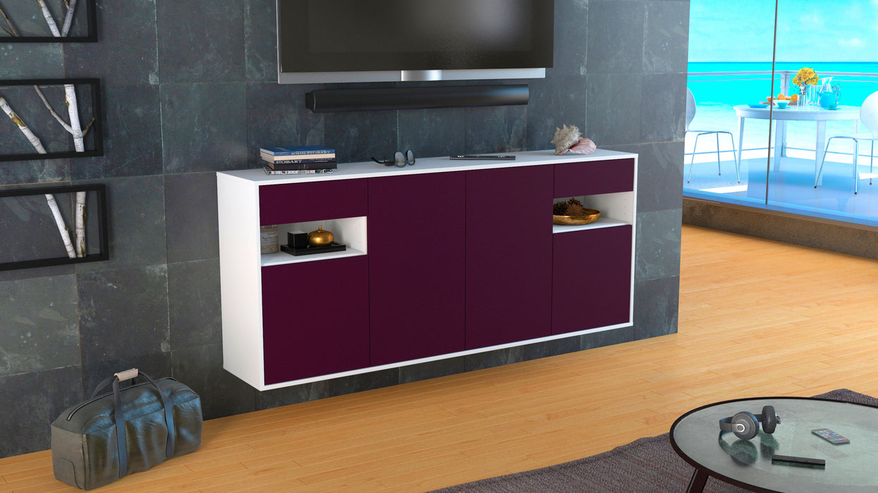 Sideboard Killeen, Lila, hängend (180x79x35cm)