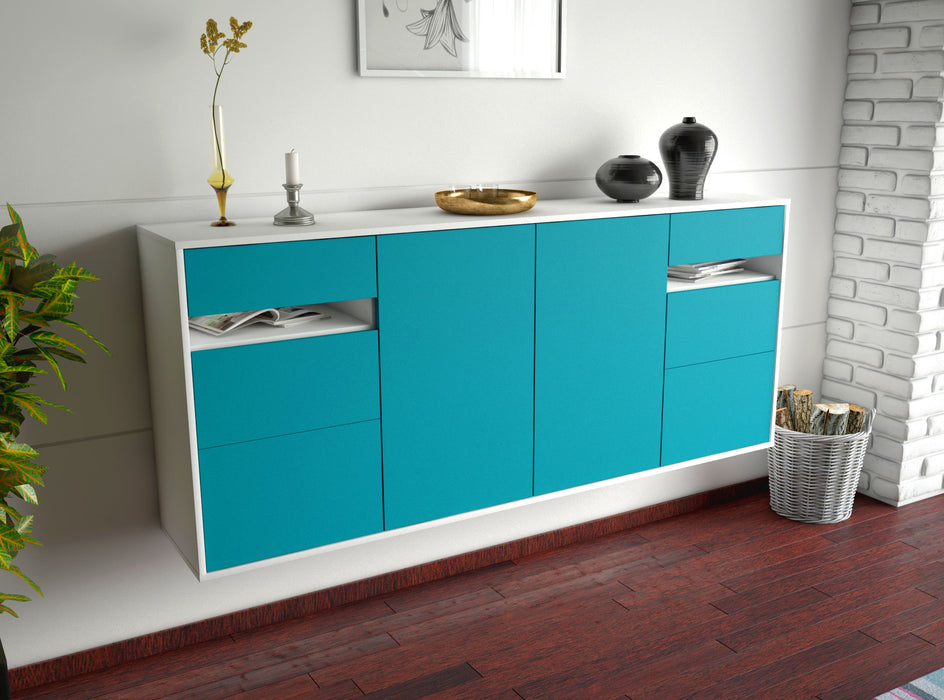 Sideboard Thornton, Türkis, hängend (180x79x35cm)