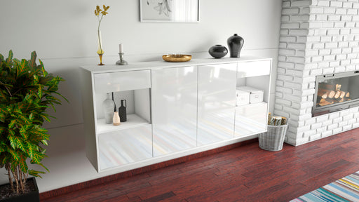 Sideboard Charleston, Weiß, hängend (180x79x35cm)