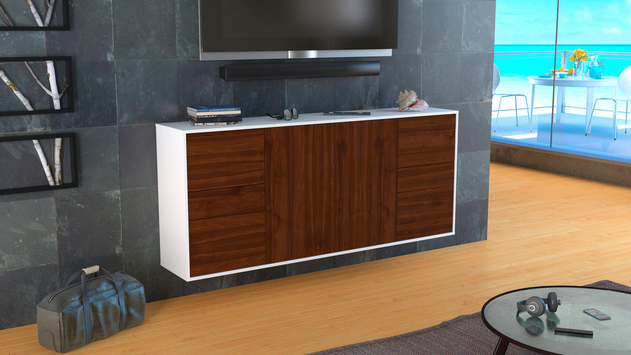 Sideboard Beaumont, Walnuss, hängend (180x79x35cm)