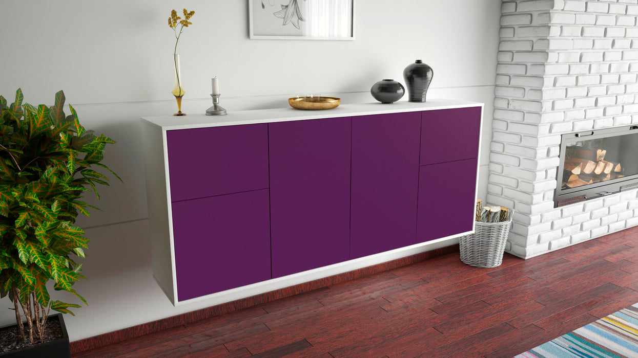 Sideboard Costa Mesa, Lila, hängend (180x79x35cm)