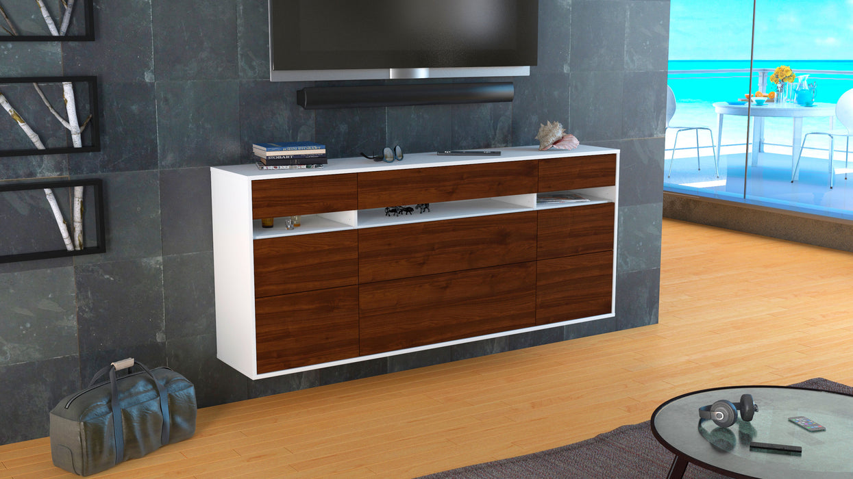 Sideboard Manchester, Walnuss, hängend (180x79x35cm)