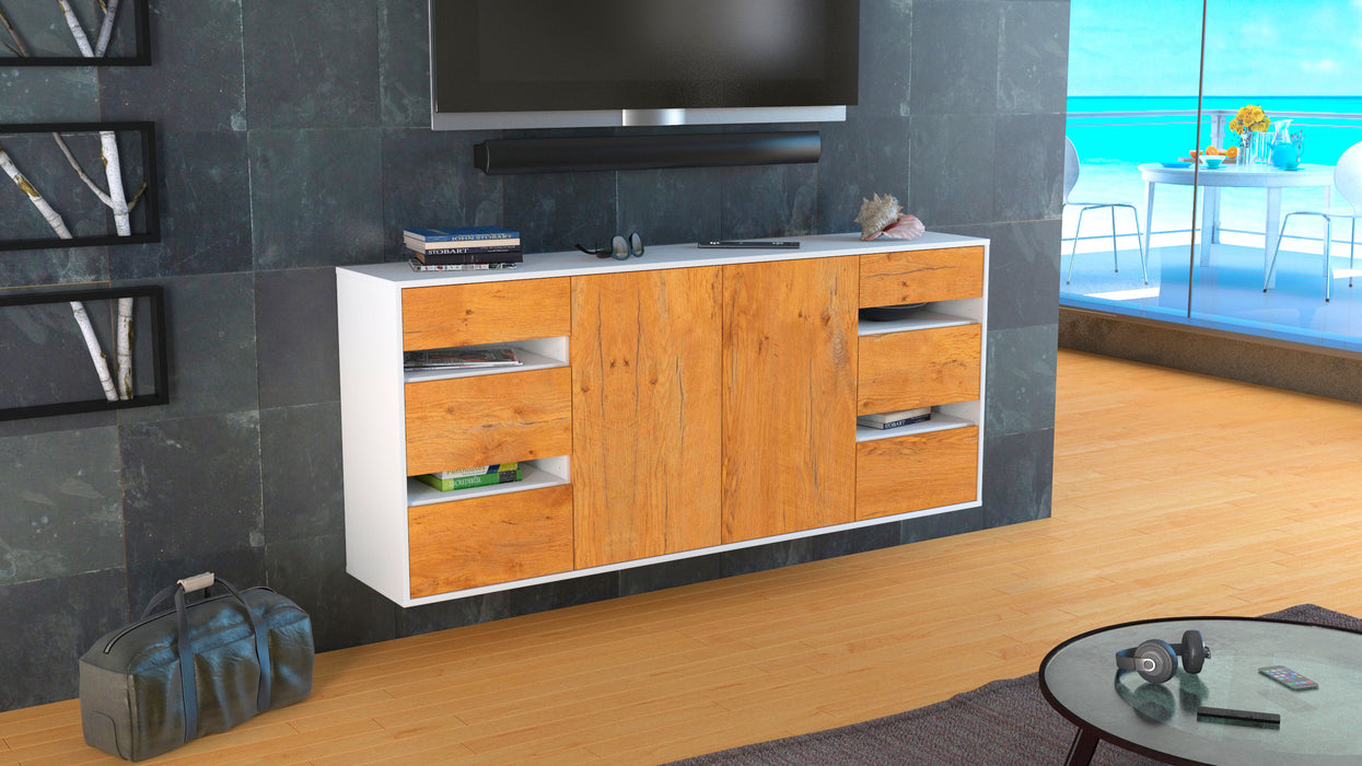 Sideboard Roseville, Eiche, hängend (180x79x35cm)