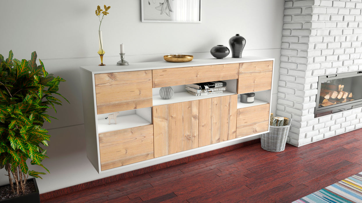 Sideboard Downey, Pinie, hängend (180x79x35cm)