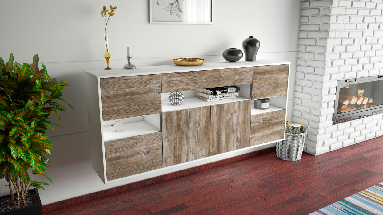 Sideboard Downey, Treibholz, hängend (180x79x35cm)