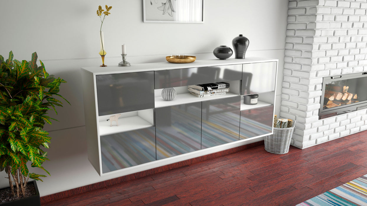 Sideboard Downey, Grau, hängend (180x79x35cm)