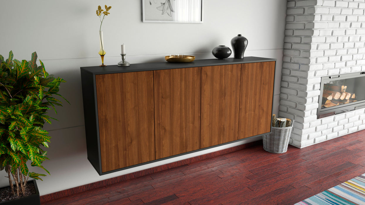 Sideboard Lakewood, Walnuss, hängend (180x79x35cm)