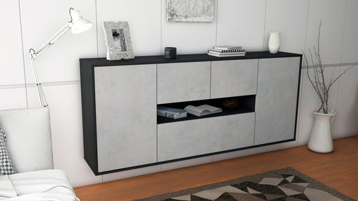 Sideboard Warren, Beton, hängend (180x79x35cm)