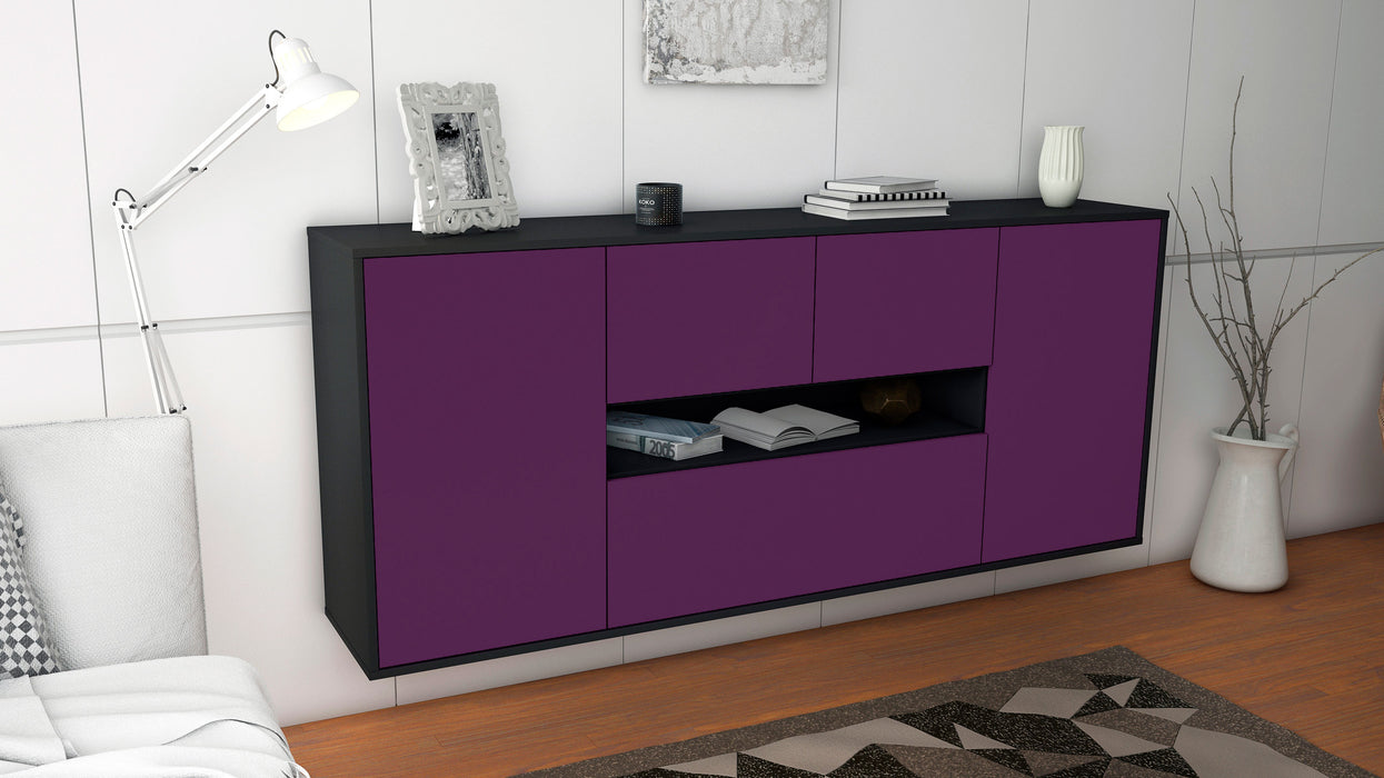 Sideboard Warren, Lila, hängend (180x79x35cm)