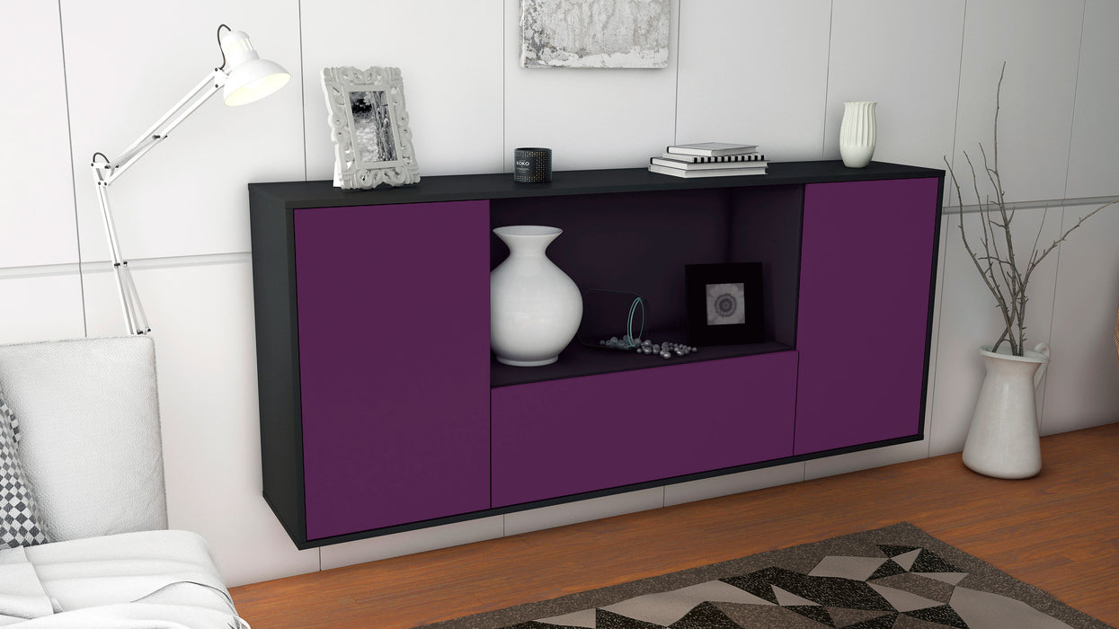 Sideboard Fort Collins, Lila, hängend (180x79x35cm)