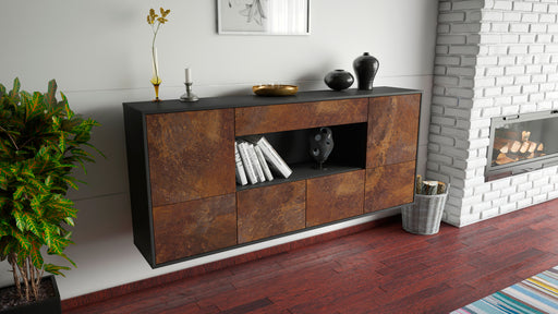 Sideboard Fullerton, Rost, hängend (180x79x35cm)