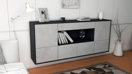 Sideboard Fullerton, Beton, hängend (180x79x35cm)