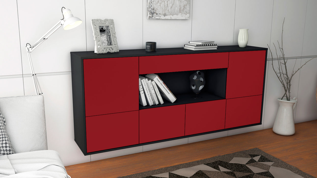 Sideboard Fullerton, Bordeaux, hängend (180x79x35cm)